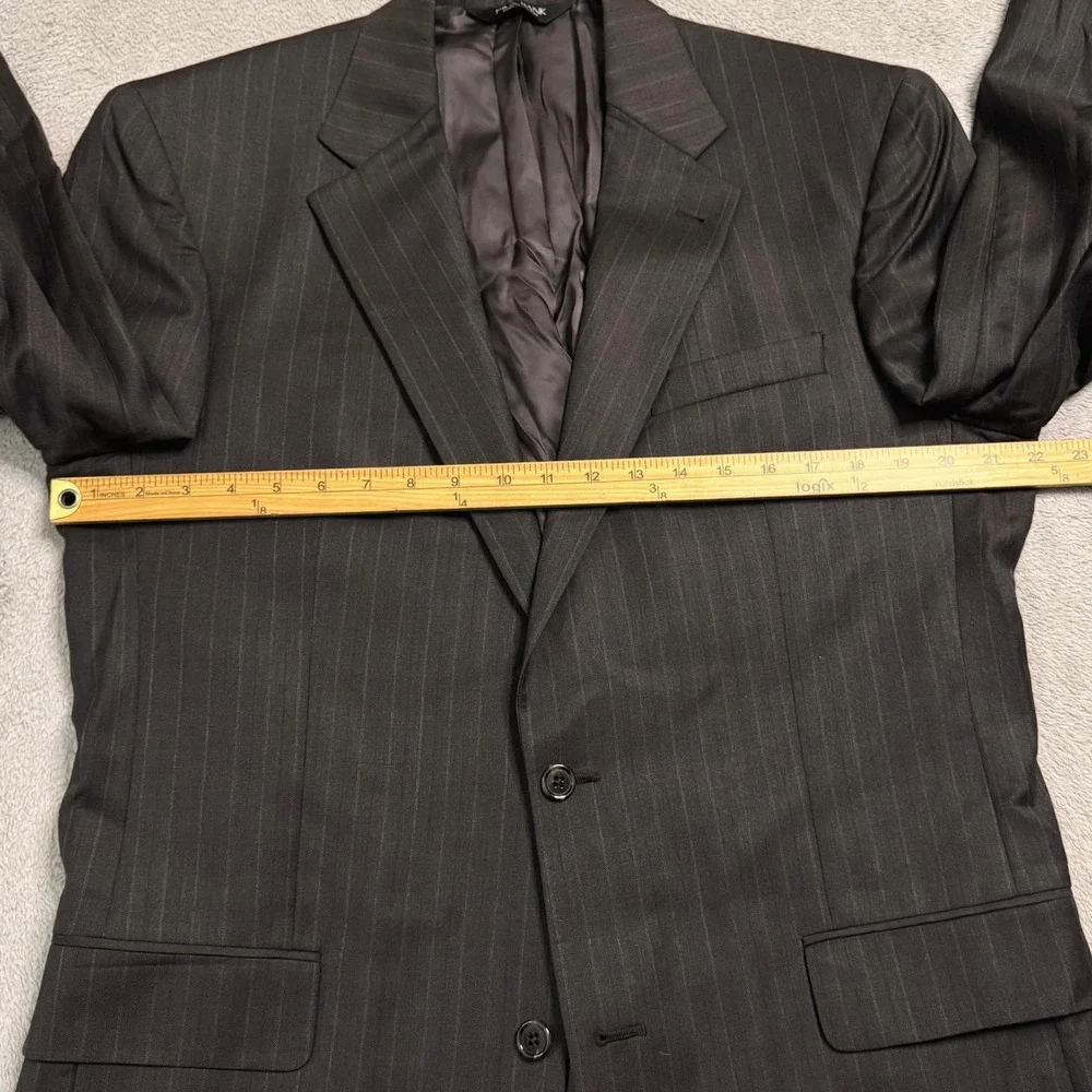 JOS A BANK Signature Collection Mens Wool Pinstripe Suit Jacket and Pants EUC!‎